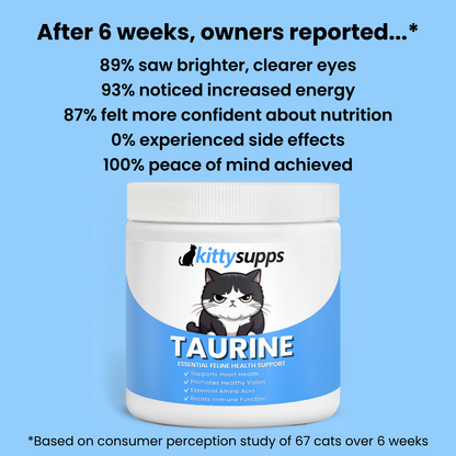 Stop the Silent Deficiency Before You See the Signs with KittySupps Taurine Supplement